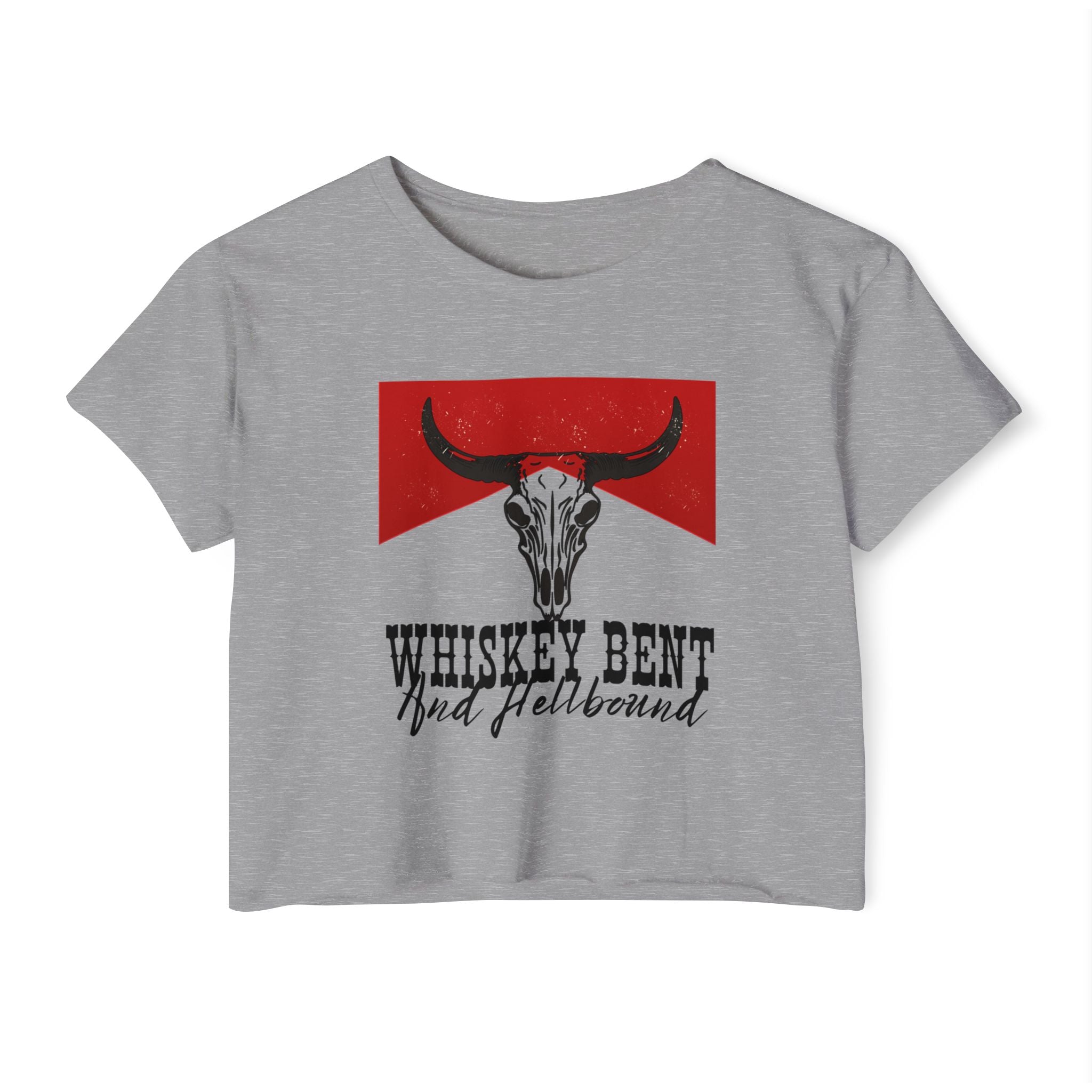 Women's whiskey bent  Crop Top