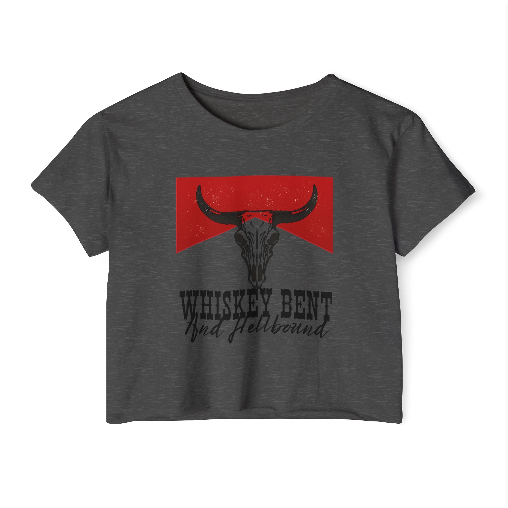 Women's whiskey bent  Crop Top