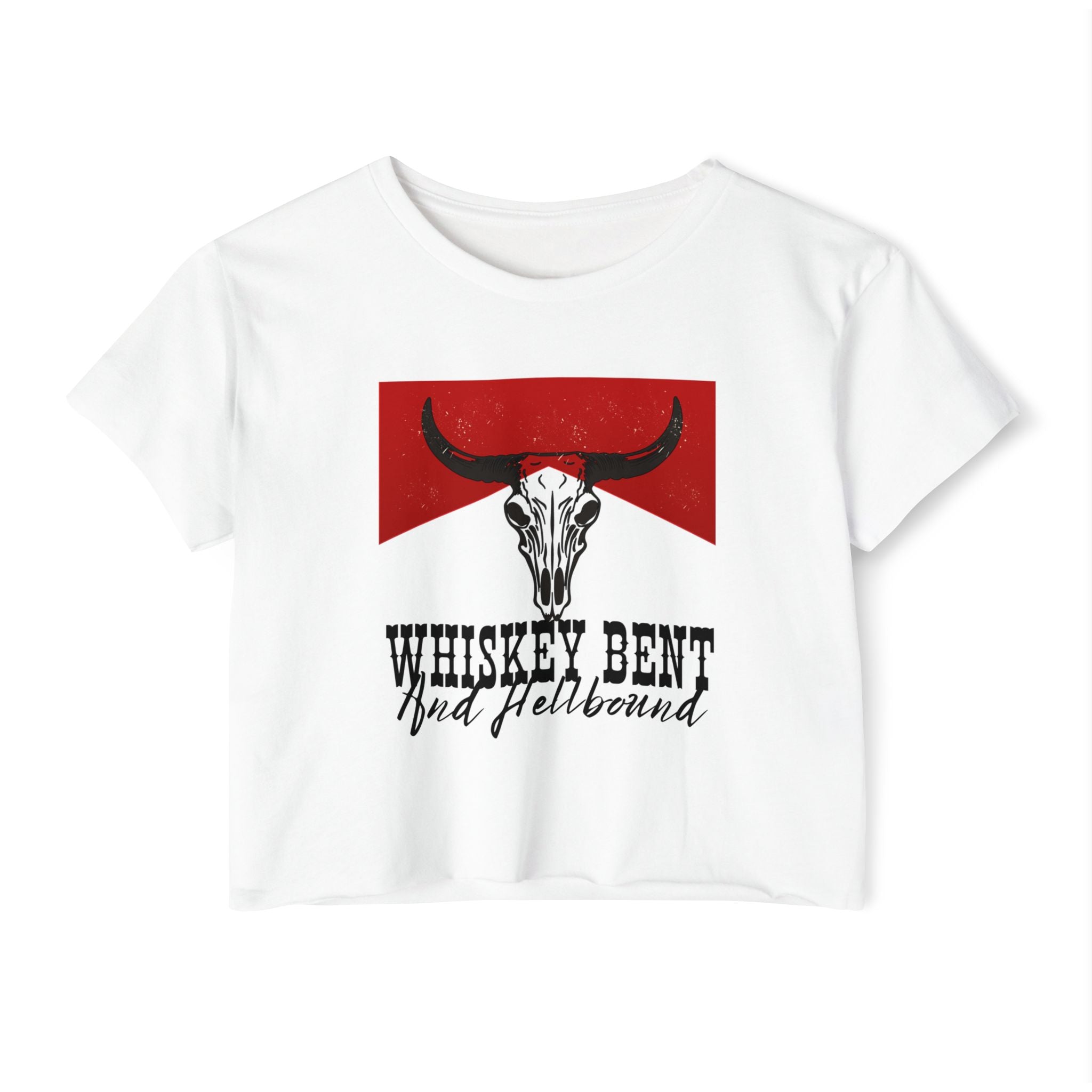 Women's whiskey bent  Crop Top